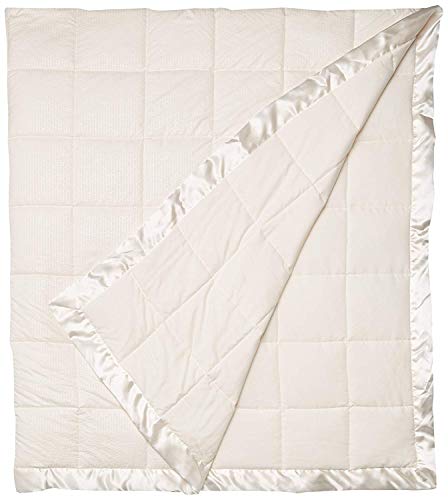 Madison Park Cambria Down Alternative Blanket, Premium 3M Scotchgard Moisture Wicking Treatment, Lightweight and Soft Bed Cover For Summer with Satin Trim, Oversized King Ivory