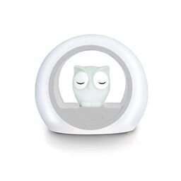 ZAZU Lou The Owl Nightlight - Scare The Dark Away with Lou - Auto Off and Cry Sensor - Two Adjustable Brightness - Cry Activated Nightlight - Baby & Toddler Sleep Aid Gift