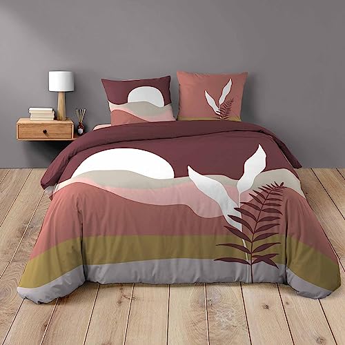 Douceur d'Intérieur, 3-Piece Bedding Set (260 x 240 cm) Canyon, 100% Cotton