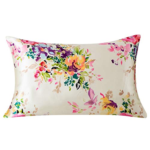 SLPBABY Silk Pillowcase for Hair and Skin with Hidden Zipper Print (King, Pattern5)