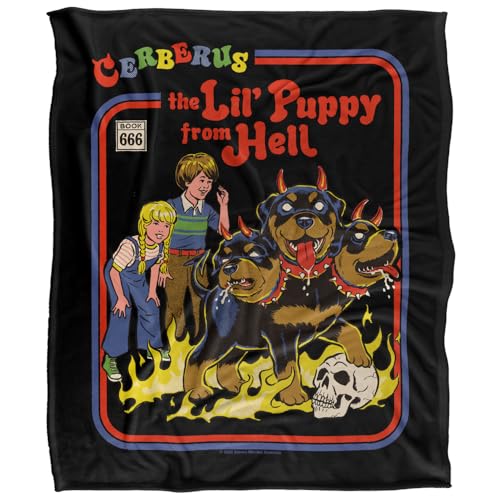Steven Rhodes Cerberus Puppy Silky Touch Super Soft Throw Blanket 152 X 127 Cm