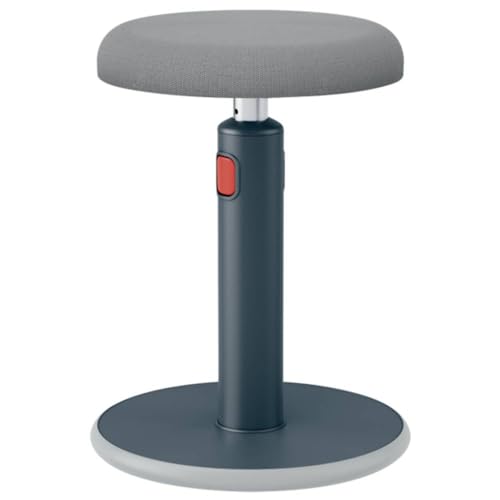 Leitz Active Wobble Sit Stand Stool, Height Adjustable 46cm To 79cm, Grey