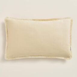 ROOM99 Boca Chica Decorative Cushion Cover Throw Cushion Cover Aesthetic Modern Bedroom Living Room Boho Cotton Beige 30 x 50 cm