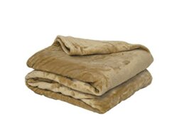 Poyet Motte microflanelle Polyester Blanket Beige, polyester, beige, 240x220 cm