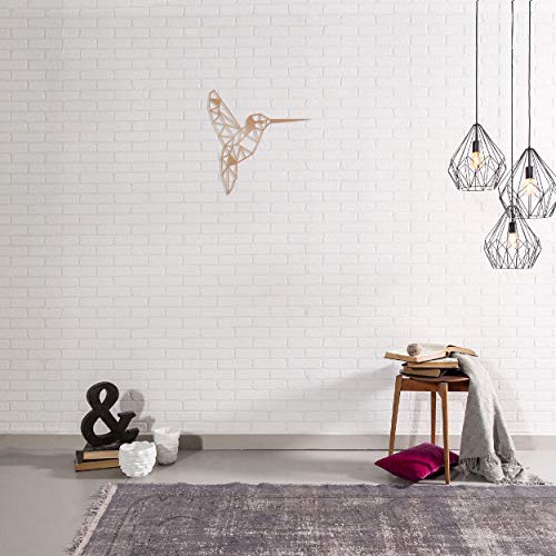 Homemania Wall Decoration 44 x 0.15 x 44 cm Copper