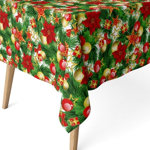 ECOMMERC3 - Stain Resistant Tablecloth for Rectangular Table, Size 220 x 140 cm - Stain Resistant Tablecloth, Extra Soft and Waterproof, Single Colour