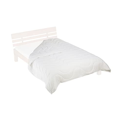 Relaxdays Duvet 200x220 cm, 4 Seasons Blanket, Ecotex Standard 100, Polyester, Sleeping Cover Summer & Winter, White, 2 x 200 x 220 cm