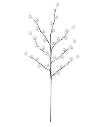 Silver Berry Christmas Tree Spray