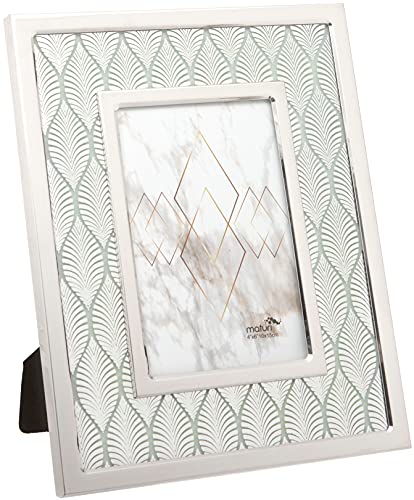Stainless Steel Palm Tree Leaf Design Picture Photo Frame - 6 x 4/15 x 10cm