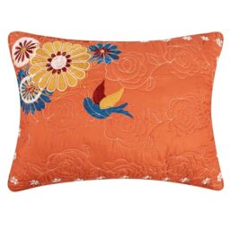 Greenland Home Pillow Sham, Orange, Standard, 20 x 26 inches