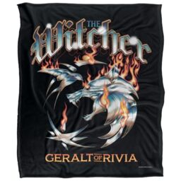 The Witcher Heavy Metal Geralt Of Rivia Silky Touch Super Soft Throw Blanket 152 X 127 Cm