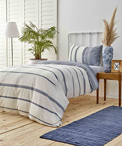 Karaca Home Indigo Dobby Woven Single Duvet Cover Set