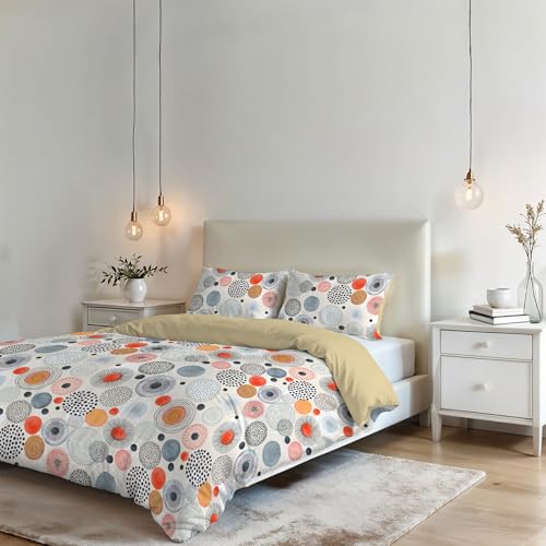 Italian Bed Linen Sogni e Capricci Fantasy Duvet Cover (Made in Italy), acquerello, double