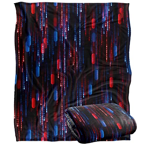 THE MATRIX Resurrections Blanket, 152 x 127 cm Pill Code Silky Touch Super Soft Throw Blanket