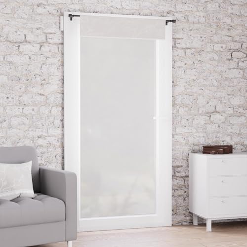 Soleil d'ocre, Cotton Net Curtain with French Door 70 x 200 cm Romance