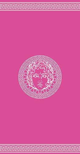 Miracle Home. Beach Towel Egyptian Cotton Athena Pink 80% Cotton, 20% Polyester. 90 x 165. 12009