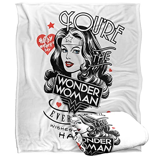 JUSTICE LEAGUE Blanket, 152 x 127 cm You're The Wonder Woman Everyone Wishes They Had Silky Touch Super Soft Throw Blanket