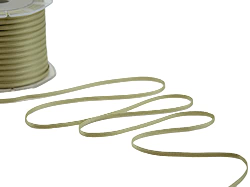 Furlanis - Double Satin Ribbon, Decoration, Gift, Christmas Packing, Wedding, Party, Made in Italy - Sage, 3 mm x 100 m