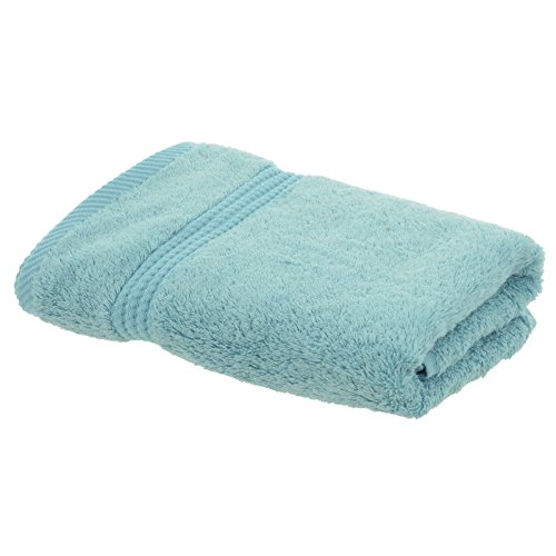 Bamboo Bliss Lagoon Blue Bamboo Luxury Hand Towel Plush Soft Bathroom Bath Linen Turquoise Sea Green Shower Dry Absorbent Durable 50 x 100cm