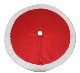 HEITMANN DECO - Round Fabric Tree Cover - Protection Against Pine Needles - Christmas Tree Underlay - Christmas - Red, White