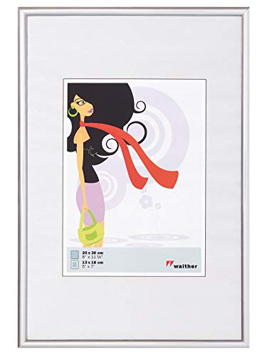 walther Design Picture Frame Silver 20 x 25 cm New Lifestyle Plastic Frame KV025S