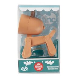 Tinc Mini LED Novelty Reindeer Desk Lamp - Moveable Limbs and Adjustable Head, Battery Operated, Brown