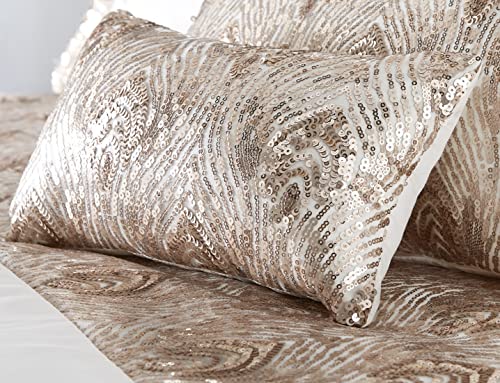 Krista Duvet Cover, Polycotton, Rose Gold, 18 x 32 cm