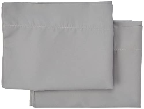 Todocama Set of 2 Pillowcases Microfiber Extra Soft Hypoallergenic Set of 2 Pillow Cases 120x40cm Light Grey