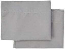 Todocama Set of 2 Pillowcases Microfiber Extra Soft Hypoallergenic Set of 2 Pillow Cases 120x40cm Light Grey