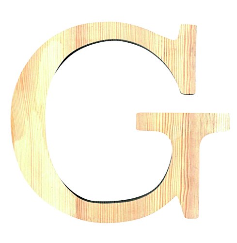 Artemio 11.5 cm Wooden Letter G in Upper Case, Beige