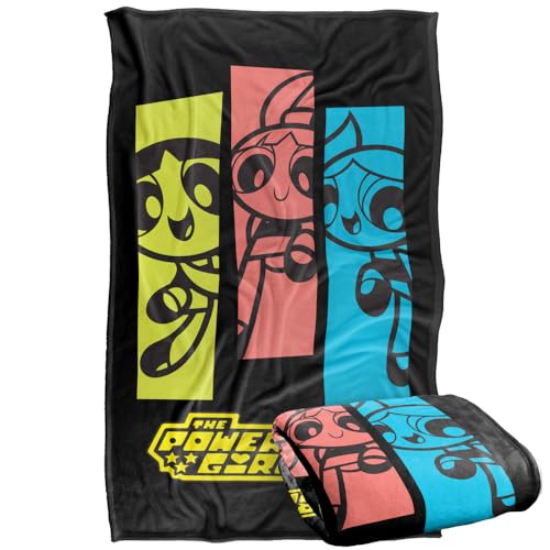The Powerpuff Girls Three Power Puffs Silky Touch Super Soft Throw Blanket 91 x 147 Cm