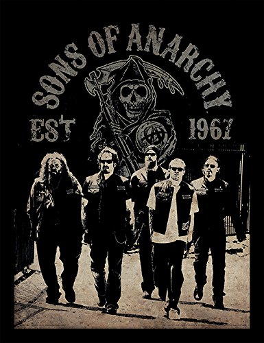 "Pyramid International ""Sons of Anarchy Reaper Crew Framed Print Memorabilia, Multi-Colour, 30 x 40 x 1.3 cm"