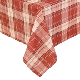Hiasan Buffalo Plaid Table Cloth Rectangle 60 x 120 Inch - Wrinkle and Stain Resistant Waterproof Table Covers, Washable Tablecloth for Christmas Party Dinner, Red
