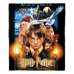 "Northwest Harry Potter Silk Touch Throw Blanket, 50"" x 60"", Sorcerers Stone"