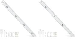 Alyvisun 60CM Rechargeable LED Under Cabinet Light [Cat Eye Hill Corrugated Illumination] with Motion Sensor– Magnetic Installation, 3 Adjustable Colour Temperatures & Stepless Dimming (Pack of 2)