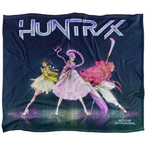 Kpop Demon Hunters Huntrix Honmoon Protectors Silky Touch Super Soft Throw Blanket 152 X 127 Cm, White