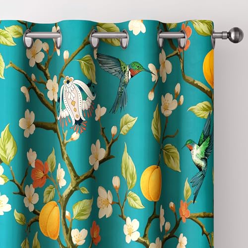 Tyrot Blackout Curtains for Bedroom Black Out Curtains Room Darkening Window Drapes, C1