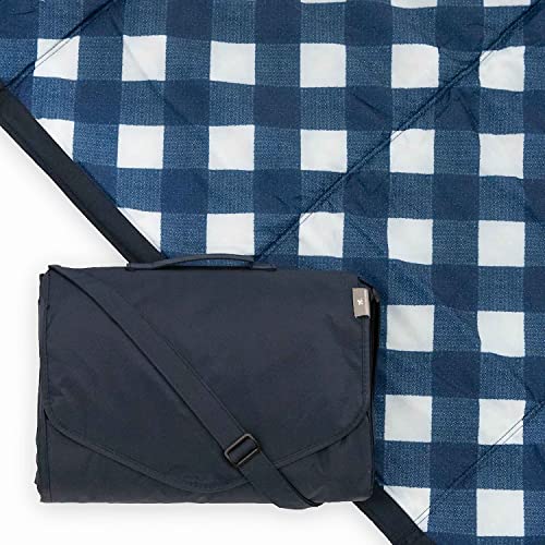 Little Unicorn - Premium Quality 100% Polyester - Water Resistant, Easily Portable Indoor & Outdoor Blanket - 150 x 300 cm (Navy Plaid)
