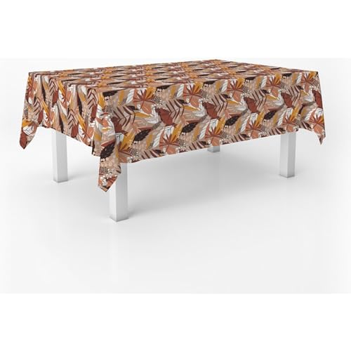 ECOMMERC3 Rectangular Oilcloth Tablecloth Size 240 x 140 cm Style, Durability and Easy Cleaning for Your Table ??? Stain-Resistant and Waterproof Oilcloth Tablecloth