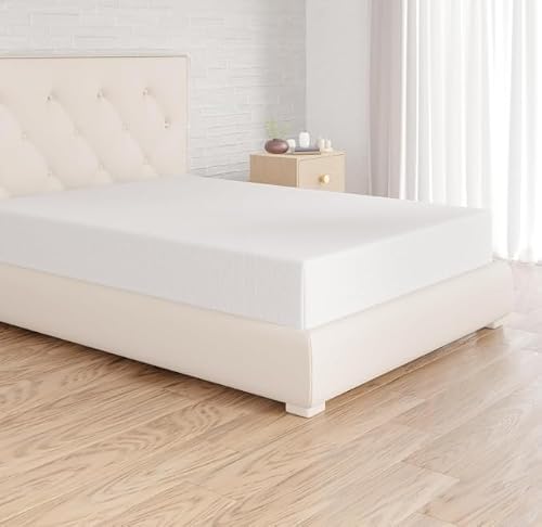 VC-BA1 Cotton Jersey Fitted Sheet White 180 x 200 x 35 cm