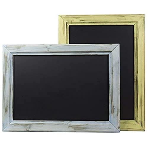 Chalkboards UK Kitchen Blackboard, Wood, Pale Blue, 93.5 x 69.5 x 5 cm