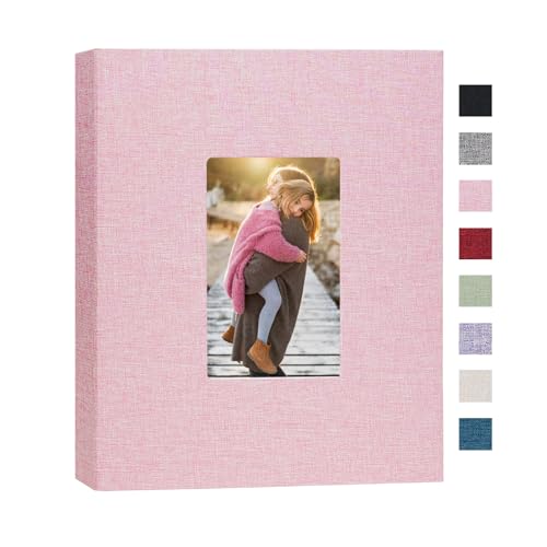 Cherrich Photo Album 8x10 Linen Picture Book 26-Page Album Holds 52 Photos Art Presentation Folder for Picture or Certificates Storage