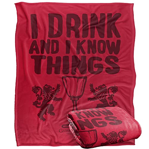 GAME OF THRONES Blanket, 152 x 127 cm The Tyrion Silky Touch Super Soft Throw Blanket