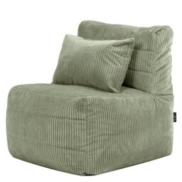 icon Noa Bean Bag Chair with Filling Included, Modular Sofa, Green