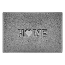 Nicoman LOVE at HOME Doormat 90x60cm - Quiet Gray｜Heavy Duty Non-Slip｜Indoor/Outdoor｜Barrier Dirt-Trapper Floor Mat｜Home Patio Garden Conservatory Door Mat｜Home Heart