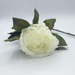 Wellhome Bouquet of Peony Fabric, White, 80 cm, Unit