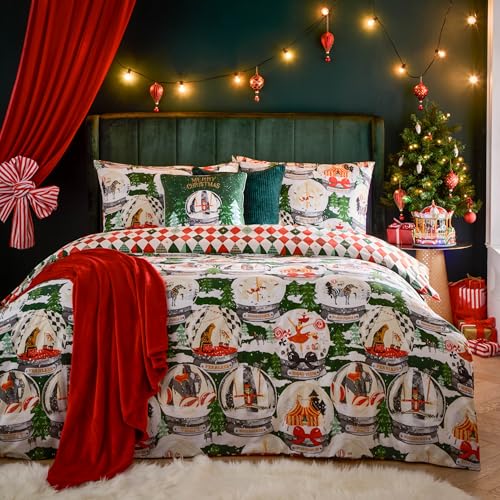 furn. Showtime Festive Duvet Cover Set, Pine