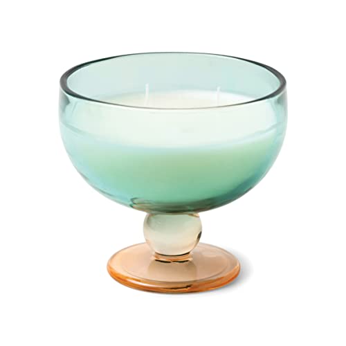 Paddywax Scented Candles Vintage Glass Aura Collection Soy Wax Blend 2-Wick Candle, 170g, Tobacco Patchouli