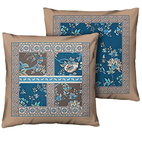 Bassetti Genova B1 9323983 Cushion Cover 40 x 40 cm 100% Cotton Maco Satin Blue