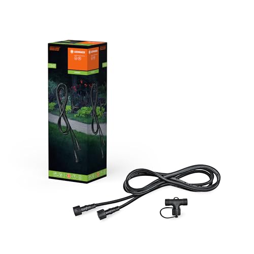 LEDVANCE Endura Hybrid Connector, Components for Hybrid Lights, Black, Plastic, IP67 Protection, Solar & Mains Operation, Versatile Applications, Easy Installation